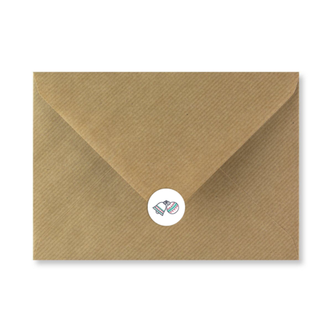 Sluitzegel met kerstballen