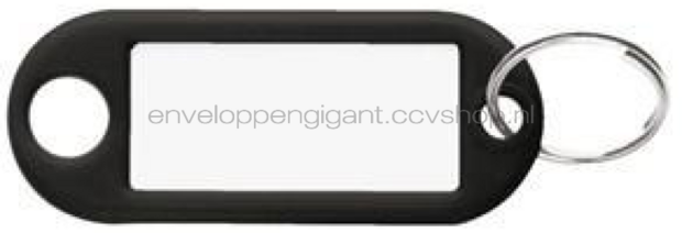 Merkloos Sleutelhanger zwart