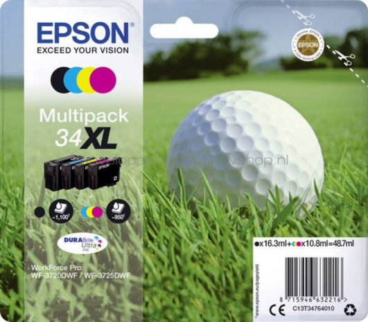 Epson 34XL multipack zwart en kleur