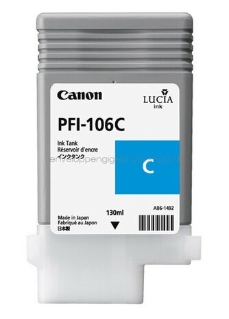 Canon PFI-106 cyaan