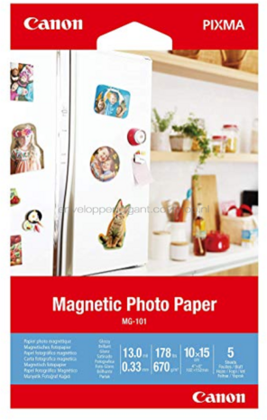 Canon MG-101 Magnetic Photo Paper Glans | 10x15 | 670 gr/m&sup2; 1 stuks