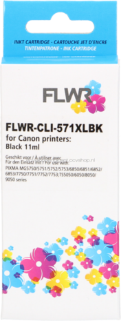 FLWR Canon CLI-571XL zwart