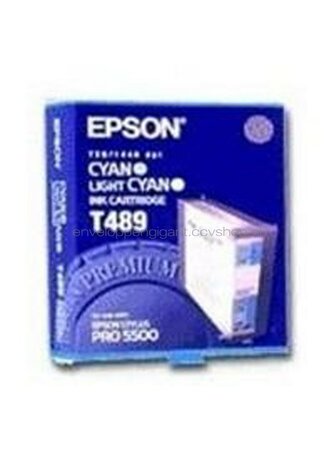 Epson T489 cyaan en licht cyaan