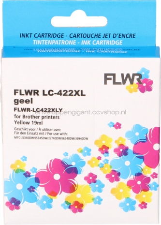 FLWR Brother LC-422XL geel