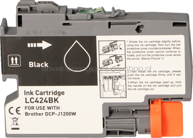 FLWR Brother LC-424 zwart