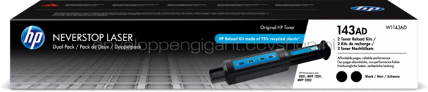 HP 143AD 2-pack zwart