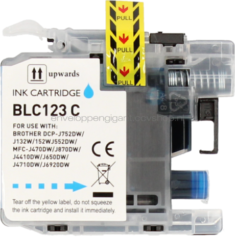 FLWR Brother LC-123 Multipack zwart en kleur