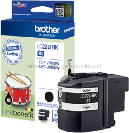 Brother LC-22U XL zwart