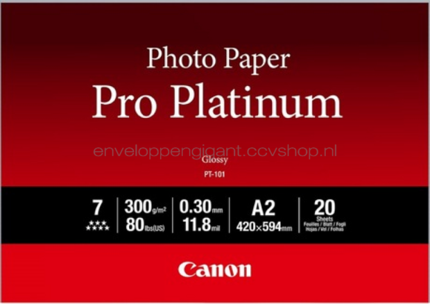 Canon PT-101 Professioneel A2 Fotopapier Platinum