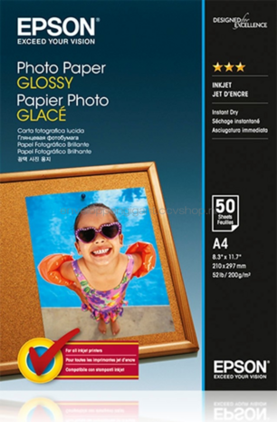 Epson C13S042539 fotopapier Glans | A4 | 200 gr/m&sup2; 50 stuks