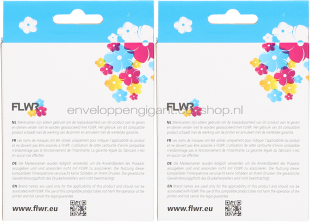 FLWR Brother LC-1100BK 2-pack zwart