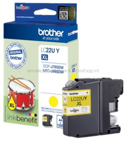 Brother LC-22U XL geel