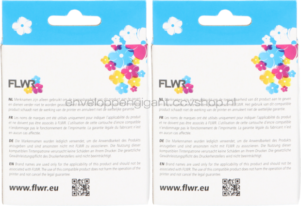 FLWR Brother LC-123 2-pack zwart