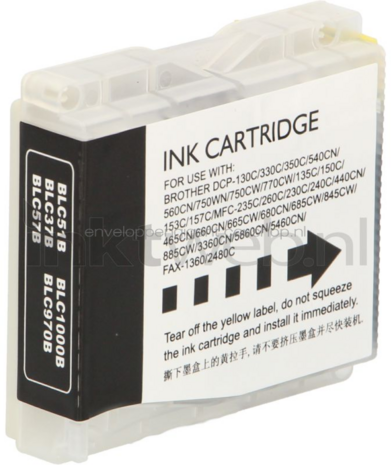 Huismerk Brother LC-970BK / LC-1000BK 2-pack zwart