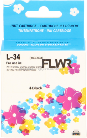 FLWR Lexmark 34XL zwart
