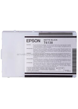 Epson T6138 mat zwart