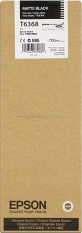 Epson T6368 mat zwart