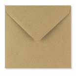Kraft enveloppen 15,5x15,5 cm