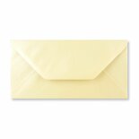 Metallic cremé DL enveloppen 11 x 22 cm
