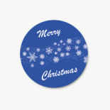 Merry Christmas sluitzegel met sneeuw