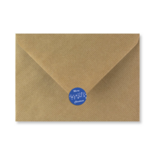 Merry Christmas sluitzegel met sneeuw