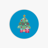 Sluitzegel met kerstboom en cadeautjes