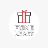 Sluitzegel fijne kerst met cadeautje