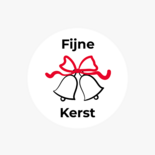 Sluitzegel fijne kerst met kerstklokjes