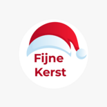 Sluitzegel fijne kerst met kerstmuts