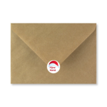 Sluitzegel fijne kerst met kerstmuts