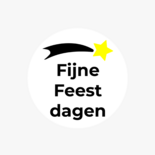 Sluitzegel fijne feestdagen vallende ster