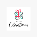 Sluitzegel met cadeautje met rode strik