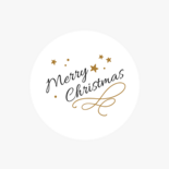 Sluitzegel Merry Christmas met sterretjes