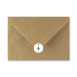 Sluitzegel met rendier en kerstboom