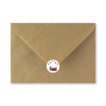 Sluitzegel met cadeautjes en lampjes