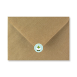 Sluitzegel met kerstboom in sneeuwbol