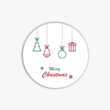 Sluitzegel met kerstversieringen