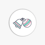 Sluitzegel met kerstballen