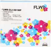 FLWR Canon CLI-581XXL Multipack zwart en kleur
