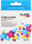 FLWR Brother LC-970C / LC-1000C cyaan