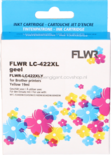 FLWR Brother LC-422XL geel