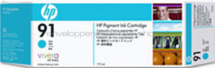 HP 91 cyaan