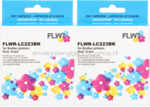 FLWR Brother LC-223BK 2-pack zwart