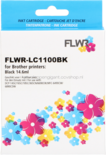 FLWR Brother LC-1100BK zwart
