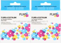 FLWR Brother LC-227BK 2-pack zwart