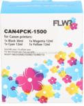 FLWR Canon PGI-1500XL 4-pack zwart en kleur