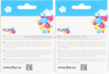 FLWR Brother LC-123 2-pack zwart