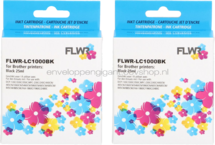 Huismerk Brother LC-970BK / LC-1000BK 2-pack zwart